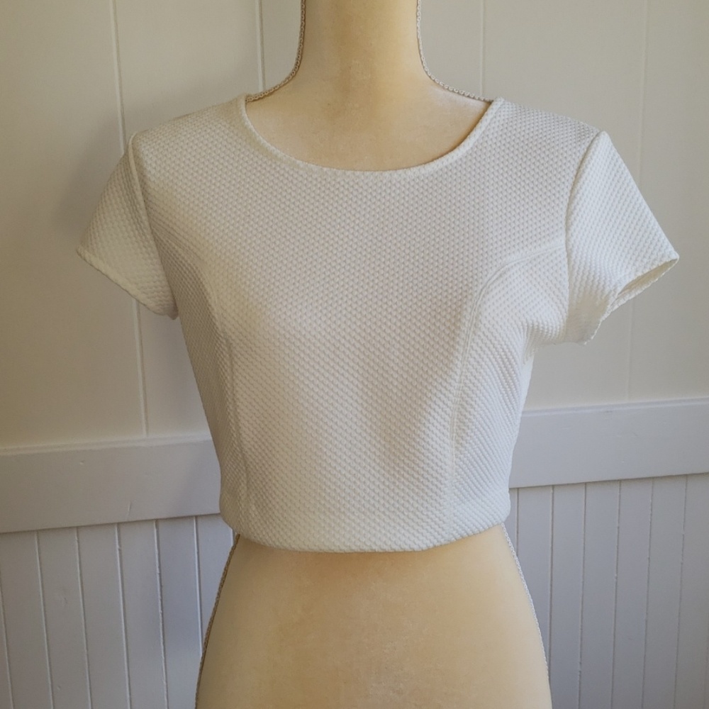 Textured, Tailored Crop